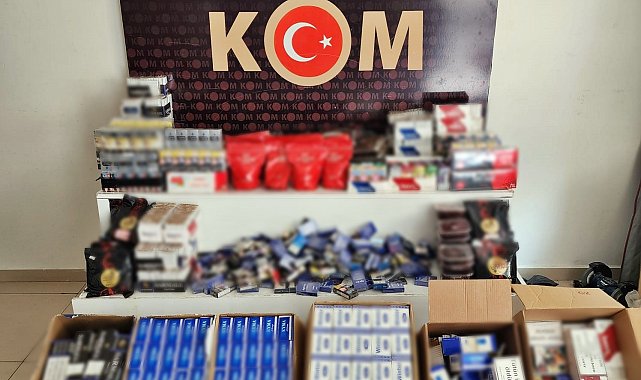 Piyasa değeri 1 milyon 850 lira gümrük kaçacağı ürün ele geçirildi: 8 gözaltı