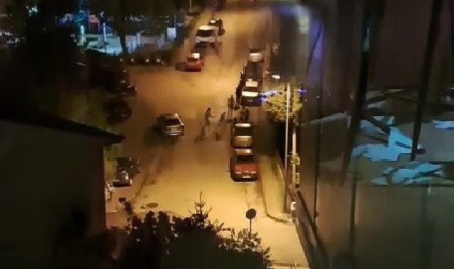 Safranbolu'da tekme tokat kavga anı kamerada