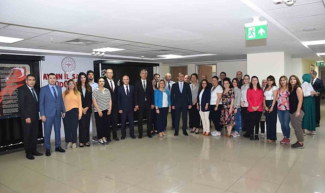 Sağlık personelleri bayramlaştı