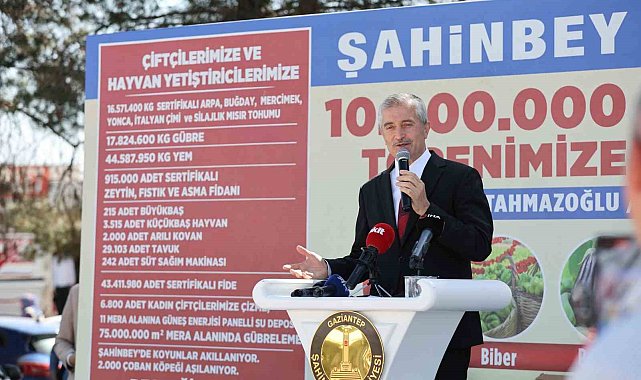 Şahinbey'de 10 milyon fide dağıtımı başladı