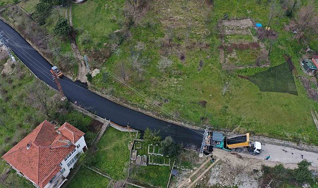Sakin Şehir Perşembe'de sıcak asfalt çalışması