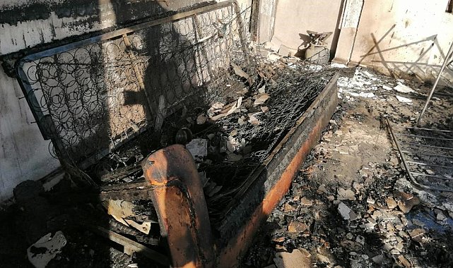 Samandağ'da çıkan ev yangını söndürüldü