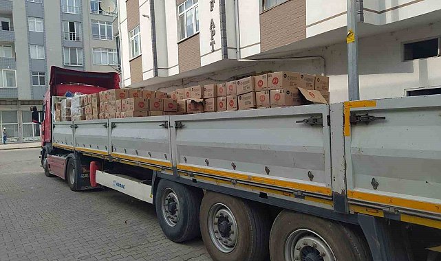 Samsun'da 3 bin 628 bidon taklit bulaşık deterjanı ele geçirildi