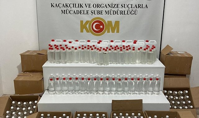Samsun'da 455 litre etil alkol ele geçirildi