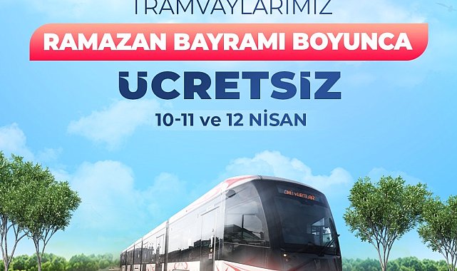 Samsun'da bayramda tramvay ile bazı otobüsler ücretsiz