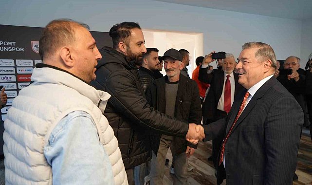 Samsunspor'da camia bayramlaştı