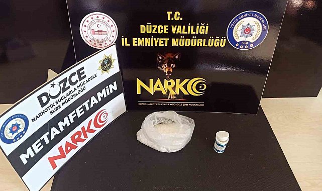 Şehir dışından Düzce'ye uyuşturucu getiren şahıs tutuklandı