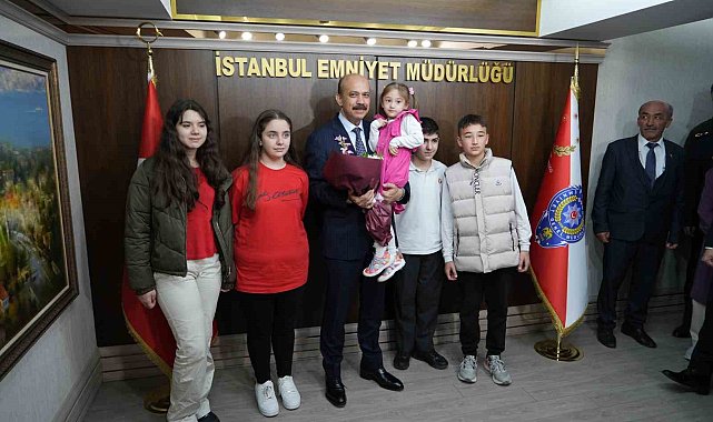 Şehit çocuğu emniyet müdürünün makam koltuğuna geçti