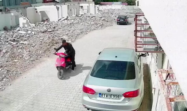 Sevgilisine para götürmek için motosiklet çalmış