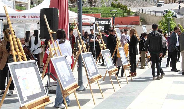 Şırnak&#039;ta Gazze&#039;deki katliamı anlatan resim sergisi açıldı