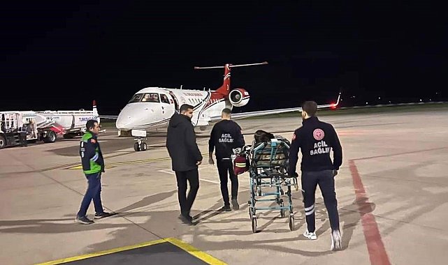 Şırnak'ta kalp rahatsızlığı geçiren kadın ambulans uçakla Ankara'ya sevk edildi