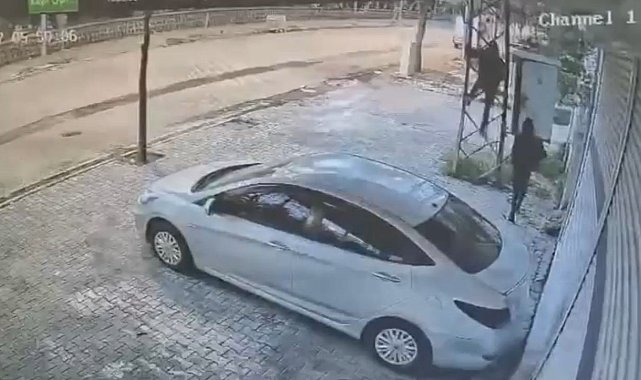 Siverek'te trafo kablolarını çalan hırsızlar güvenlik kamerasına yakalandı