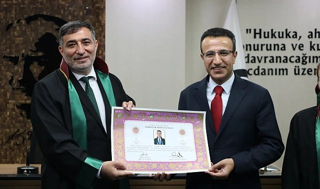 Stajını tamamlayan Kaymakam Akpay, avukat oldu