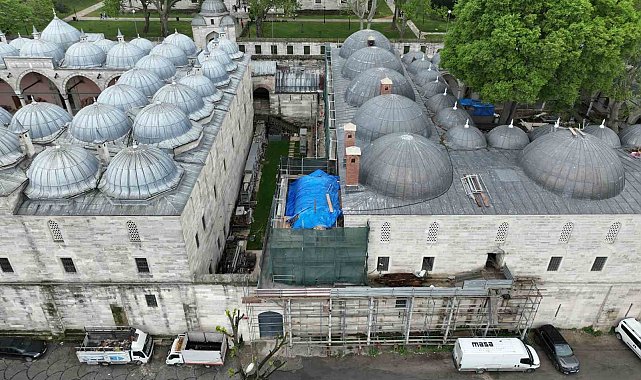 Süleymaniye Külliyesi'nde Darüşşifa bölümünün restorasyonunda sona gelindi