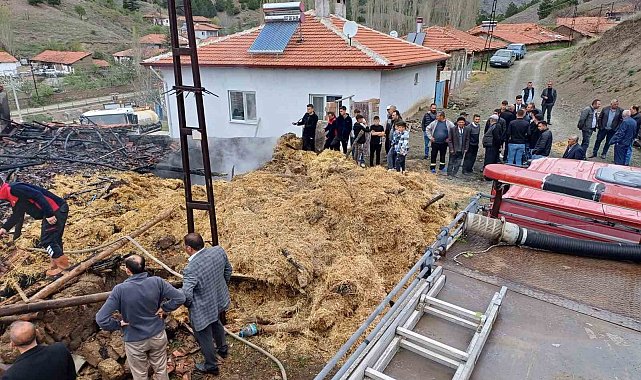 Sungurlu'da korkutan yangın