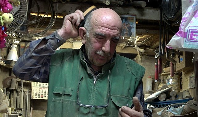 Tarak yerine elbise fırçası kullanıyor
