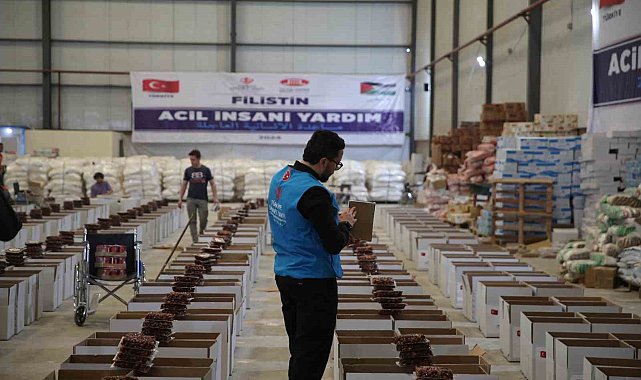 TDV, 16 tır insani yardımı daha Gazze'ye ulaştıracak