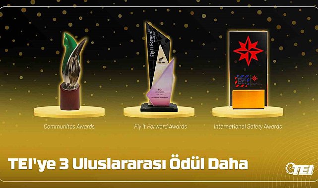TEI'ye 3 Uluslararası ödül daha