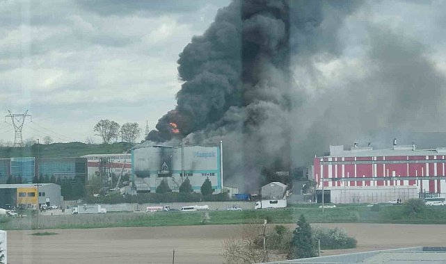 Tekirdağ'da fabrika yangını