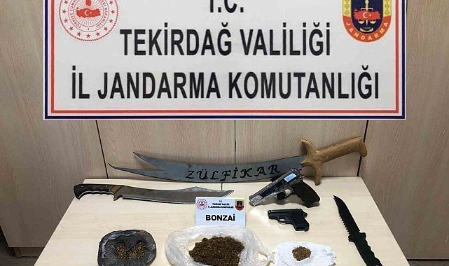 Tekirdağ&#039;da silah ve uyuşturucu operasyonunda 7 şüpheli yakalandı