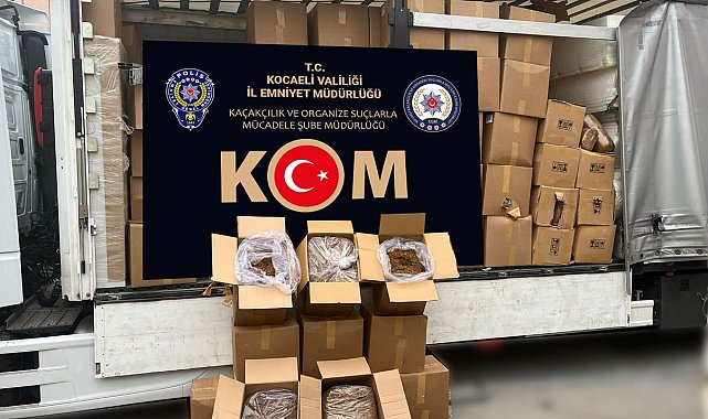 TEM Otoyolu'nda 4 bin 270 kilo gümrük kaçağı tütün ele geçirildi