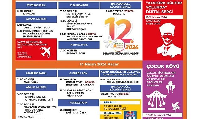 Türkiye Kültür Yolu Festivali, Adana'da portakal çiçekleri eşliğinde yarın başlıyor