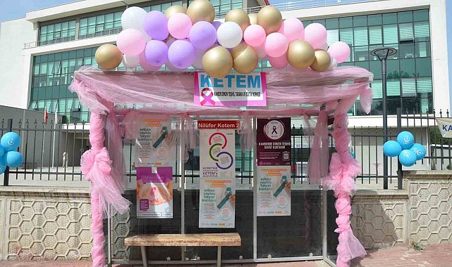 Ulusal Kanser Haftası'nda iki otobüs durağına 'KETEM' ismi verildi