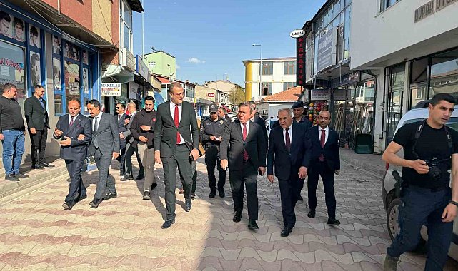 Vali Aydoğdu, Tercan'da incelemelerde bulundu