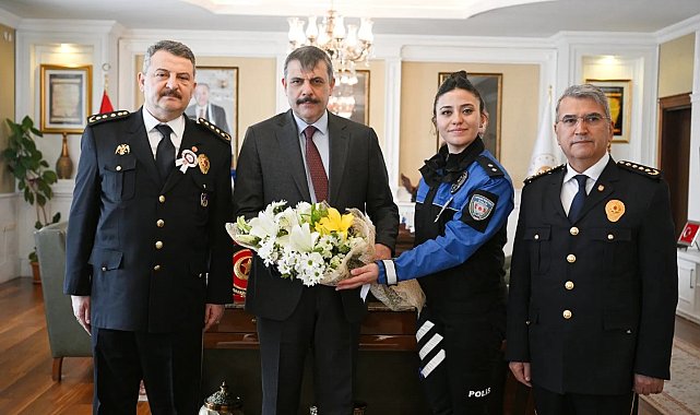 Vali Çiftçi polisleri kabul etti