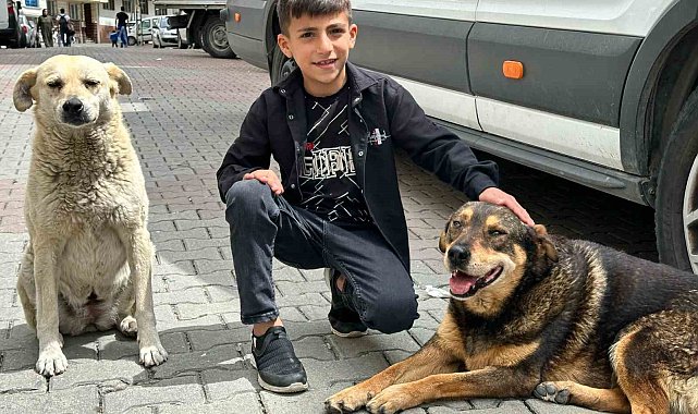 Yağmurda köpeği ıslamaktan koruyan Ayaz o anları anlattı