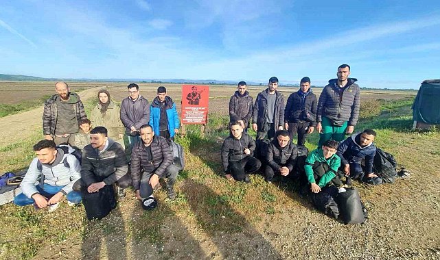 Yurtdışına kaçmaya çalışan 20 kaçak göçmen sınır hattında yakalandı