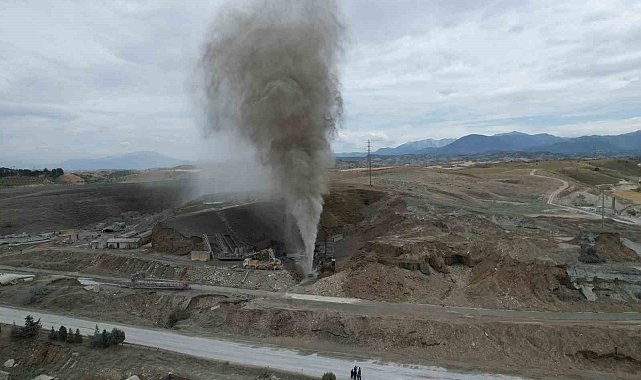 12 gündür korku salan sondaj taş fırlatmaya başladı