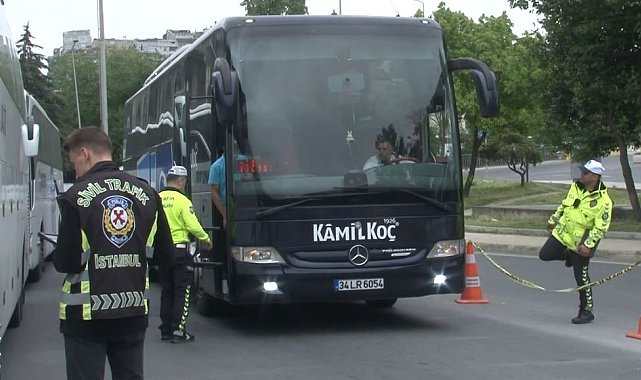 15 Temmuz Demokrasi Otogarı'nda emniyet kemeri denetimi