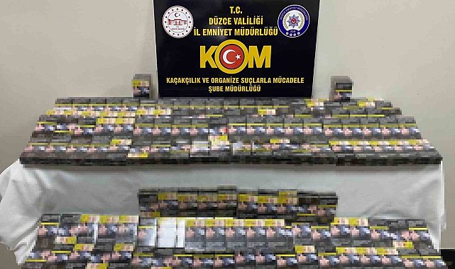 340 paket kaçak sigaraya el konuldu