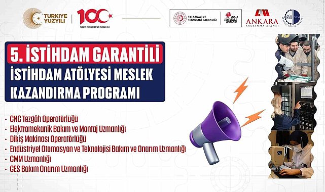 5. İstihdam Atölyesi Meslek Kazandırma Programı başvuruları başladı