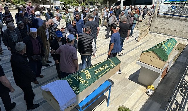 Aile katliamında hayatını kaybeden anne ve oğluna acı veda