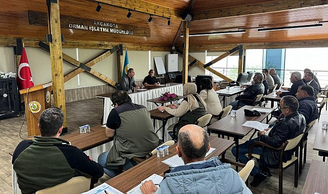 Akçakoca'da muhtarlarla orman yangınlarına karşı toplantı