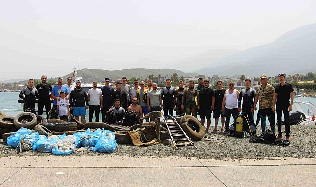 Akdeniz'den balık yerine sandalye, lastik ve merdiven çıktı
