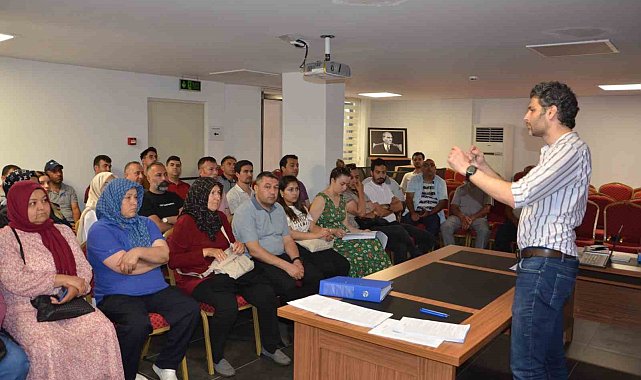 Alanya'da Büyükşehir Belediye personeline İş Sağlığı ve Güvenliği eğitimi verildi