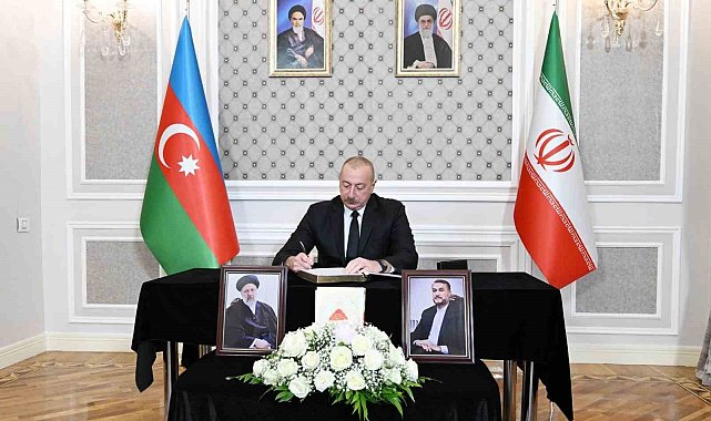 Aliyev'den İran büyükelçiliğine taziye ziyareti