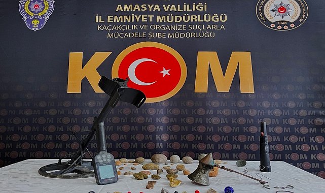 Amasya'da 83 tarihi eser ele geçirildi