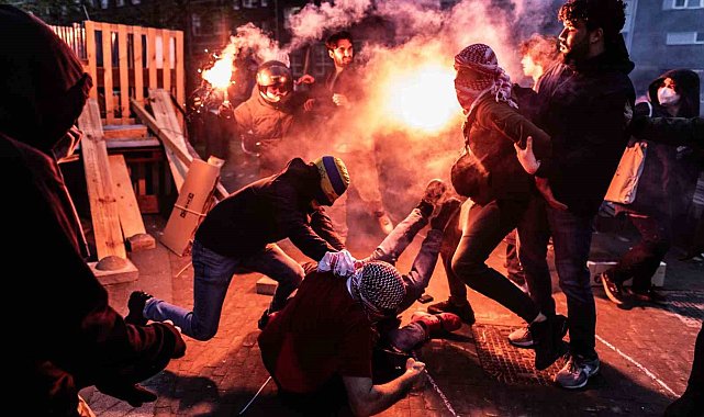 Amsterdam Üniversitesi'ndeki Filistin gösterisine müdahale: 125 gözaltı