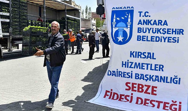 Ankara Büyükşehir Belediyesinin sebze fidesi dağıtımı tekrar başladı