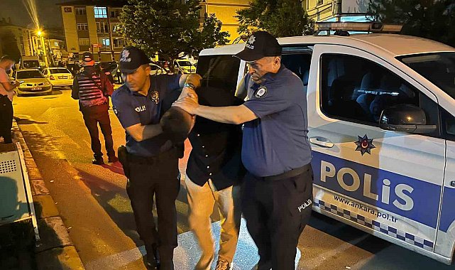 Ankara'da araç içerisinden ateş eden magandalar gözaltına alındı