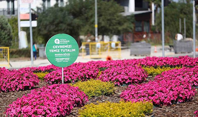 Antalya'da 2 milyon yazlık çiçek toprakla buluşuyor