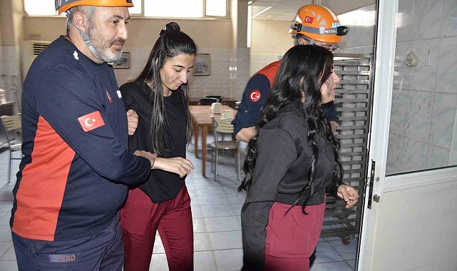 Atatürk Devlet Hastanesi'nde HAP tatbikatı yapıldı