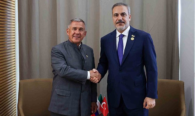 Bakan Fidan, Tataristan Özerk Cumhuriyeti Cumhurbaşkanı Minnihanov ile görüştü