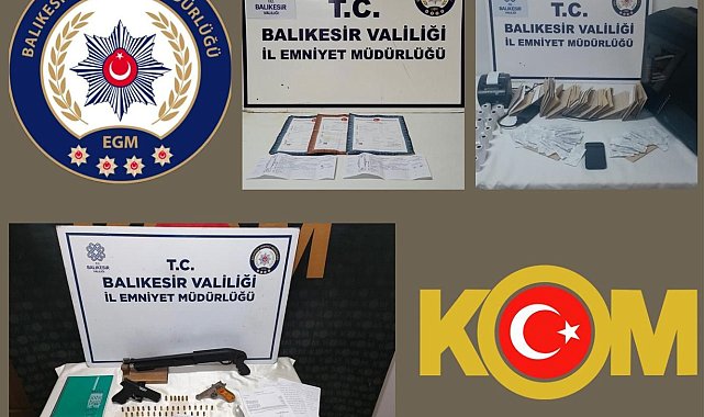Balıkesir polisinden tefecilik operasyonu
