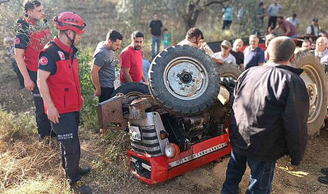 Balıkesir'de traktör devrildi: 1 yaralı