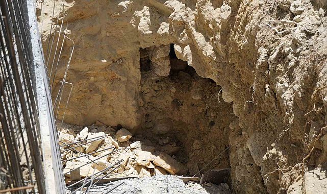 Başakşehir'de ilginç olay, inşaat çalışması sırasında mağara ve kanal bulundu